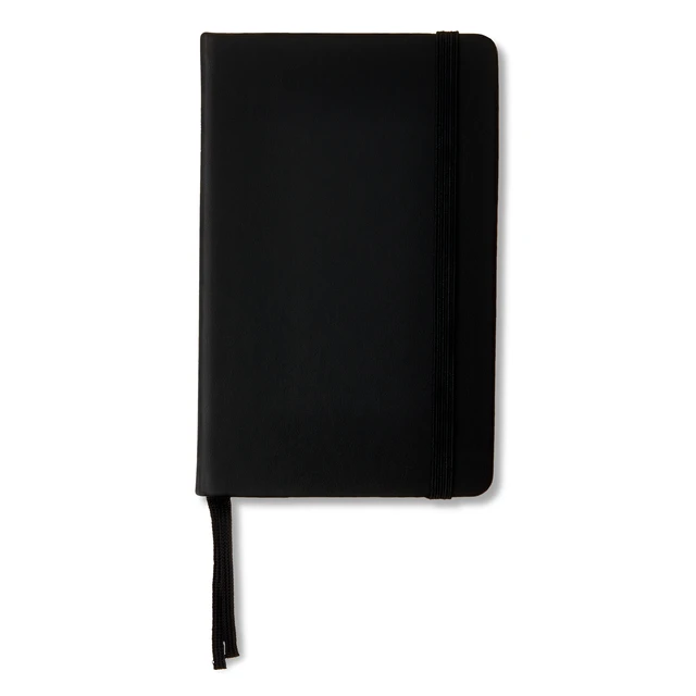 Alt view image 3 of 6 - Pen+Gear Simulated Leather Journal, 3.5 x 5.5 in, 192 Ruled Pages, Black