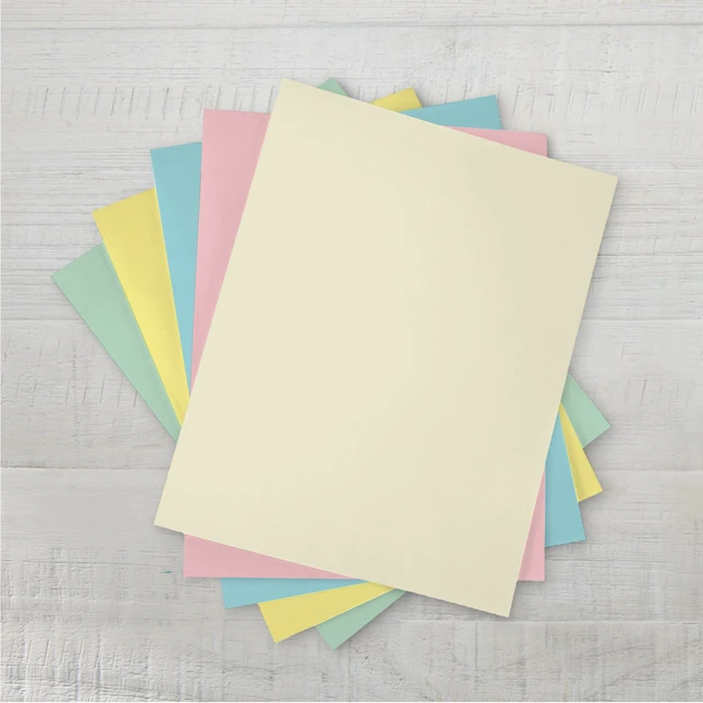 Alt view image 4 of 5 - Pen+Gear Card Stock, Assorted Pastel, 8.5" x 11", 67lb, 50 Sheets