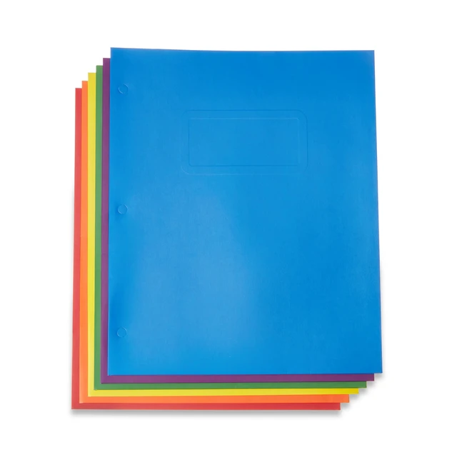 Alt view image 3 of 7 - Pen+Gear Two Pocket Paper Portfolios, 50 Count, Assorted Colors, 11.80in x 9.80in