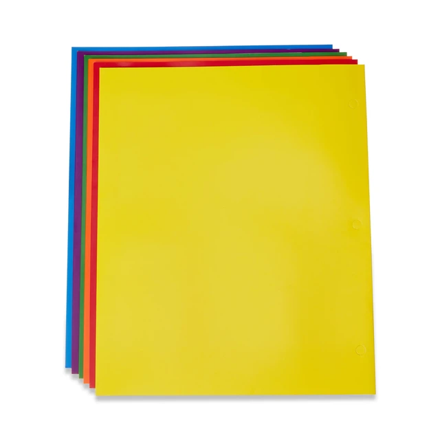 Alt view image 7 of 7 - Pen+Gear Two Pocket Paper Portfolios, 50 Count, Assorted Colors, 11.80in x 9.80in
