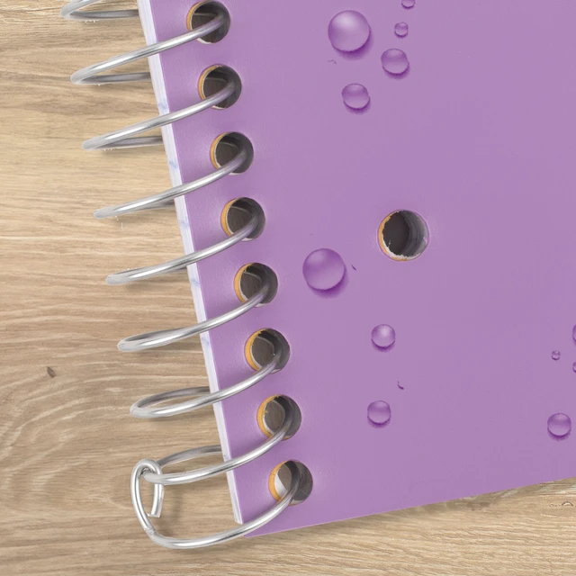 Alt view image 2 of 7 - Five Star 5 Subject Spiral Notebook + Study App, Wide Ruled, 8" x 10.5", Amethyst