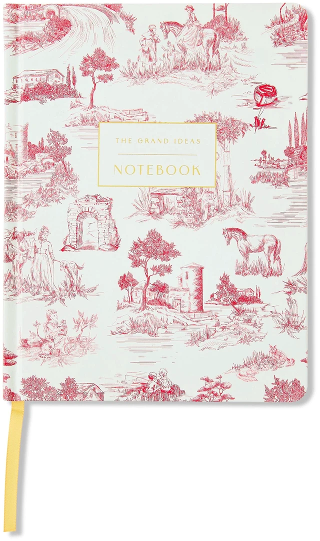 Main image of Pen+Gear Toile Hardcover Ruled Journal, 6 x 8 Inches, 240 Pages, with Ribbon Bookmark