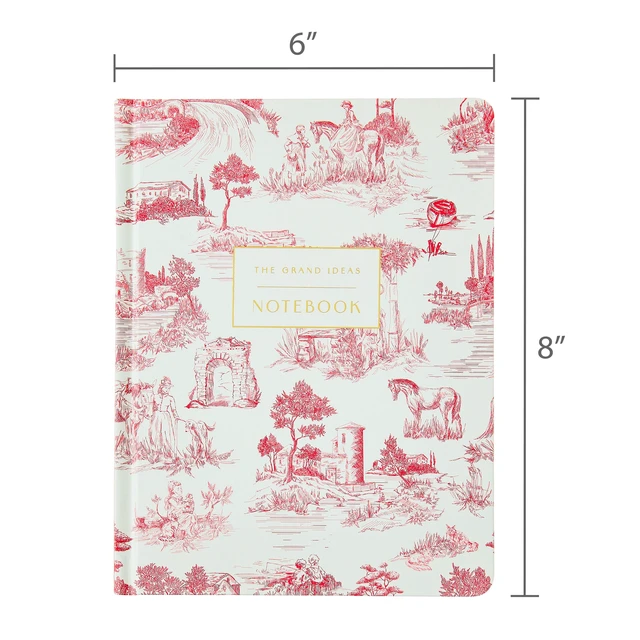 Alt view image 2 of 6 - Pen+Gear Toile Hardcover Ruled Journal, 6 x 8 Inches, 240 Pages, with Ribbon Bookmark