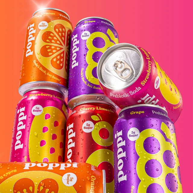 Alt view image 4 of 5 - Poppi Soda Essentials Prebiotic Variety Pack, 12 fl oz, 8 Cans