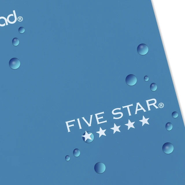 Alt view image 6 of 6 - 5 Pack Five Star Fat Lil' Spiral Notebook, College Ruled, 200 Sheets, Poly, 3.5"x5.5", Tidewater Blue