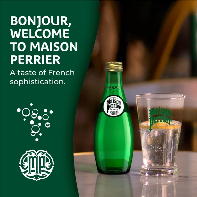 Alt view image 2 of 6 - Maison Perrier Ultimate Unflavored Sparkling Water 4-Pack of 11.15fl oz Glass Bottles
