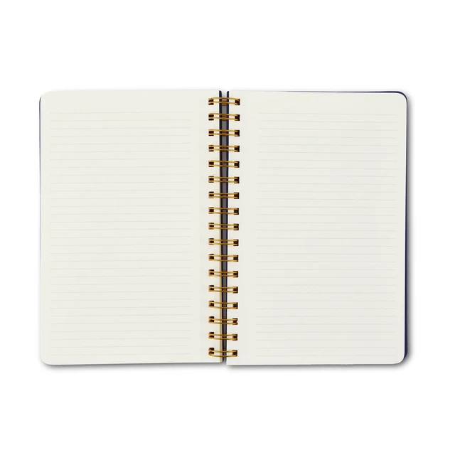 Alt view image 3 of 5 - Pen+Gear Navy PU Hardcover Spiral Journal, 240 Ruled Pages, 6.5x8.7in