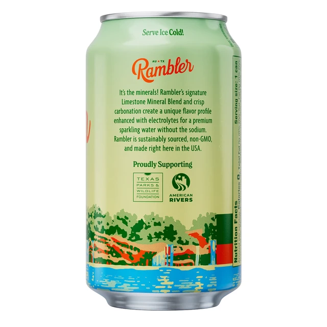 Alt view image 5 of 6 - Rambler Lemon Lime Sparkling Water 3-Pack, 8 x 12 fl oz Cans
