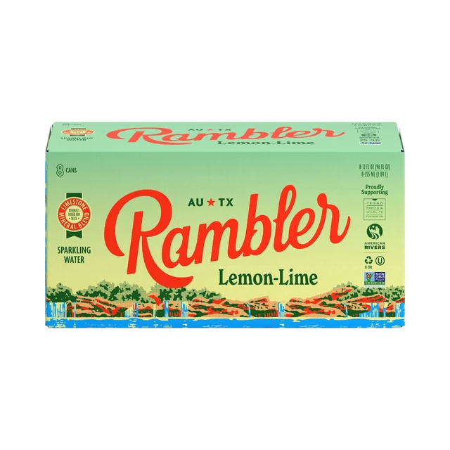 Alt view image 2 of 6 - Rambler Lemon Lime Sparkling Water 3-Pack, 8 x 12 fl oz Cans
