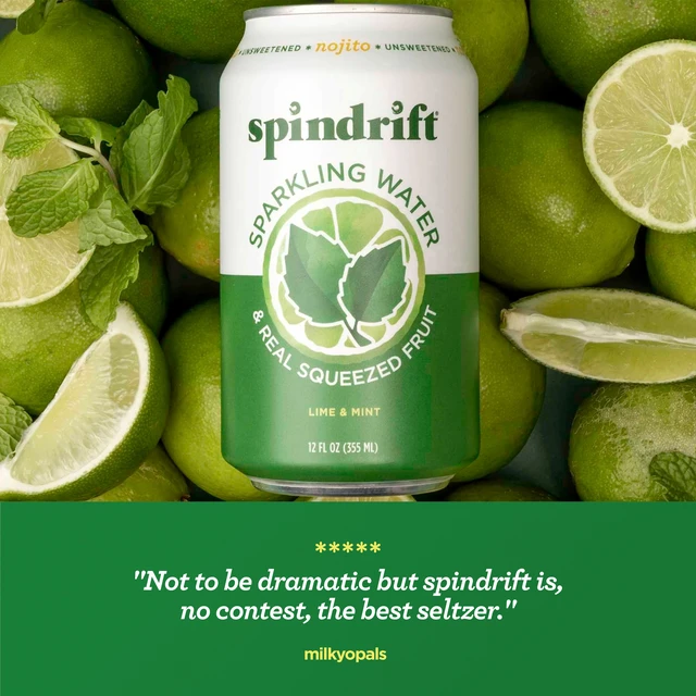 Alt view image 4 of 5 - Spindrift Sparkling Water Nojito, Lime and Mint, No Sugar Added