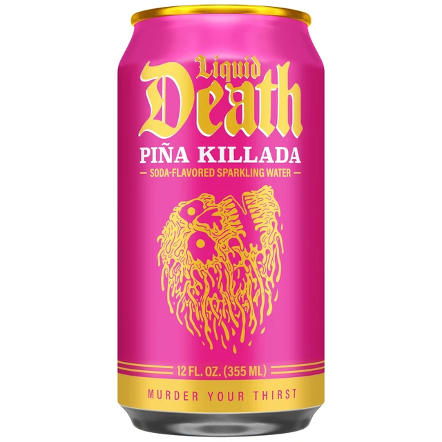 Alt view image 4 of 5 - Liquid Death Pina Killada Soda Flavored Sparkling Water 6 Pack (12 fl oz Cans) Low Sugar Huge Flavor