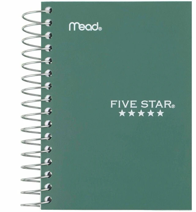 Main image of Five Star Fat Lil' College Ruled Wirebound Notebook, 5-1/2"x4", Color Choice Will Vary (45377)