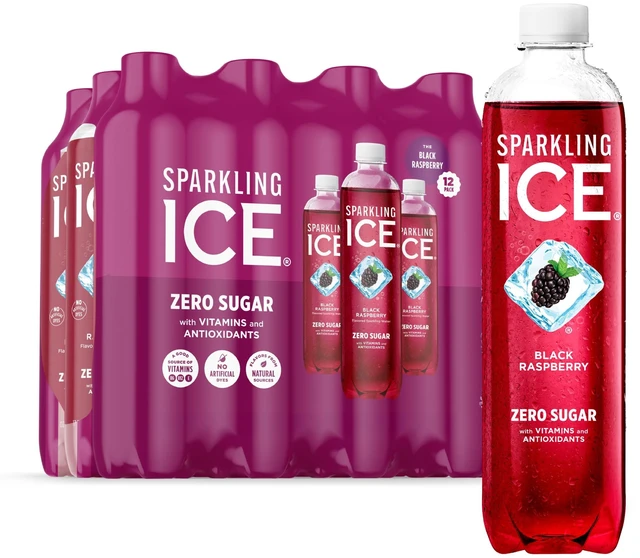 Main image of Sparkling Ice Naturally Flavored Sparkling Water, Black Raspberry 17Fl Oz (Pack of 12)