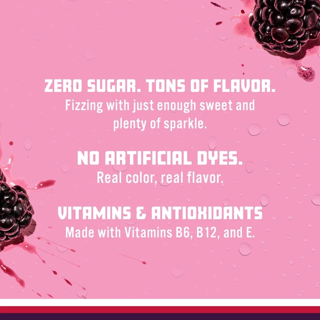 Alt view image 2 of 5 - Sparkling Ice Naturally Flavored Sparkling Water, Black Raspberry 17Fl Oz (Pack of 12)