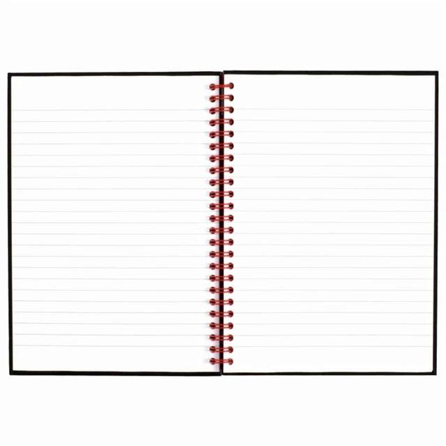 Alt view image 7 of 7 - Black n' Red Notebook/Journal L67000, 8 1/4" x 5 7/8", Black/Red, 70 Pages