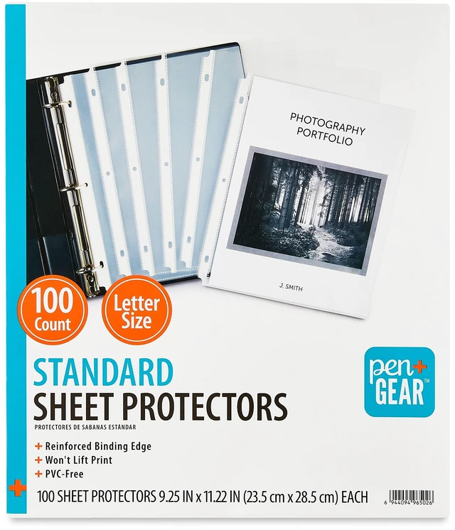 Main image of Pen+Gear Standard Sheet Protectors, Letter Size, 8.5 x 11 Inches, 100 Count