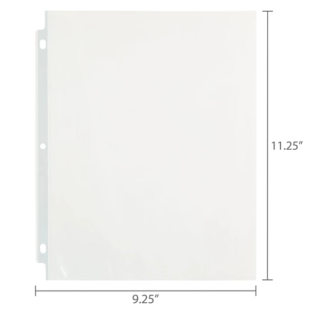 Alt view image 6 of 6 - Pen+Gear Standard Sheet Protectors, Letter Size, 8.5 x 11 Inches, 100 Count