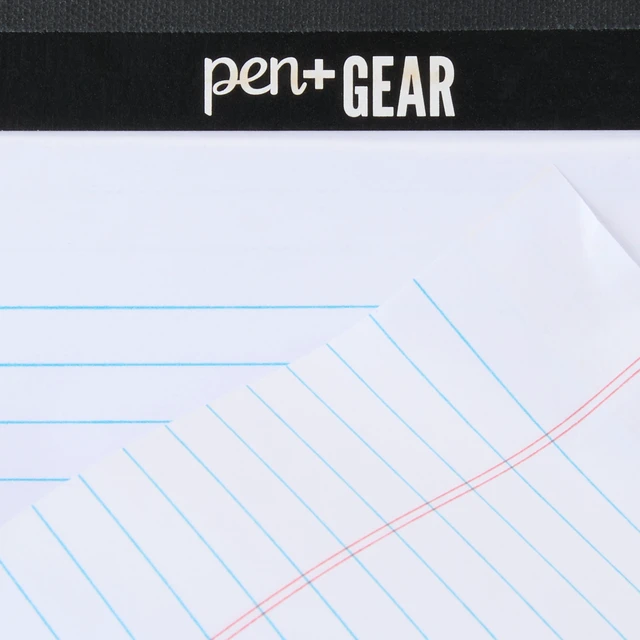 Alt view image 3 of 6 - Pen+Gear Narrow Ruled Heavyweight Junior Legal Pads, 5"x8", White Paper, 50 Sheets Each, 6 Pack