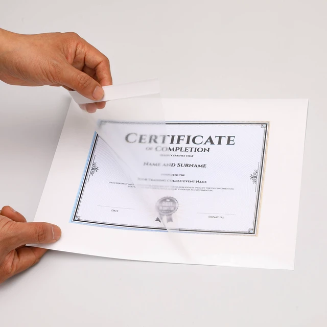 Alt view image 2 of 6 - Pen+Gear Self-Adhesive Sheets 9.25"x12" Letter Size Clear 10 Sheets