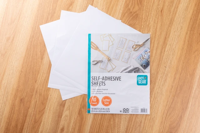 Alt view image 4 of 6 - Pen+Gear Self-Adhesive Sheets 9.25"x12" Letter Size Clear 10 Sheets