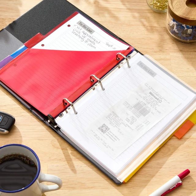 Alt view image 6 of 6 - Pen+Gear 38-Piece Mini-Binder Accessory Pack, Zipper Pouch, Tab Dividers and Note Sheets
