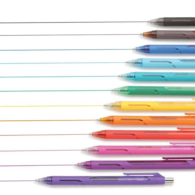 Alt view image 5 of 6 - Pen+Gear Retractable Gel Pens, 0.7mm Medium Point, Assorted Ink, 12 Count
