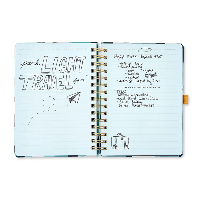 Alt view image 3 of 6 - Pen+Gear Ruled Journal, 6in x 8.25in, Blue Polka Dots, 192 Pages