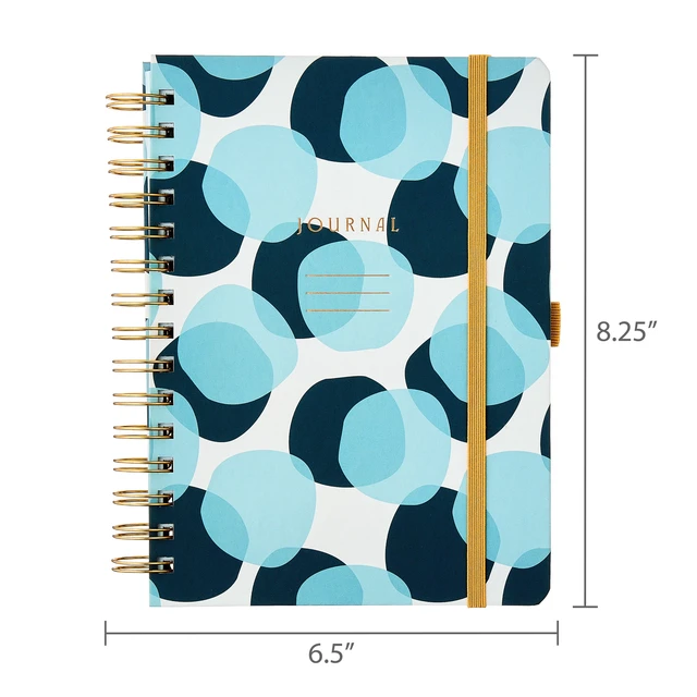 Alt view image 2 of 6 - Pen+Gear Ruled Journal, 6in x 8.25in, Blue Polka Dots, 192 Pages