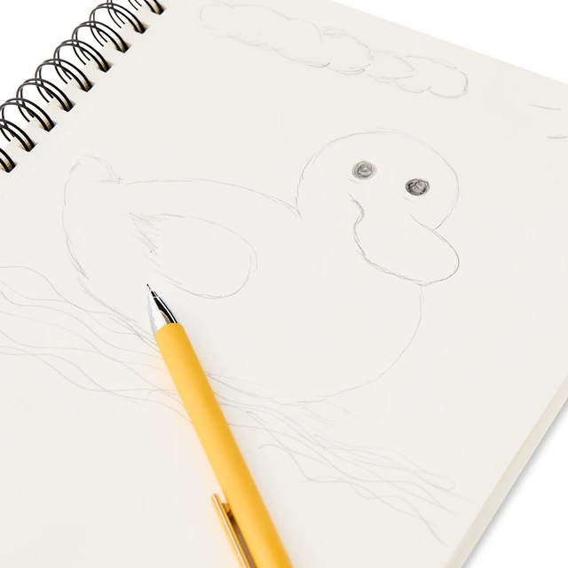 Alt view image 2 of 5 - Pen+Gear Spiral Sketch Book, 12in x 9in, 75 White Acid-Free Perforated Sheets