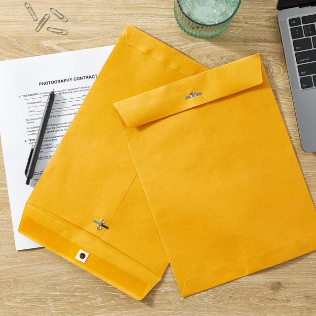 Alt view image 4 of 7 - Pen+Gear Kraft Clasp Envelopes, 9in x 12in, 25 Count