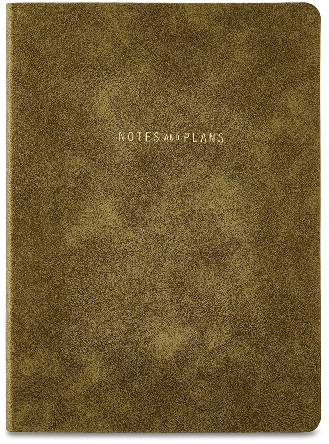 Main image of Pen + Gear Flex Suede Journal, Olive, 5.75" x 8" x 0.5", 192 Lined Pages, Vegan Suede Cover
