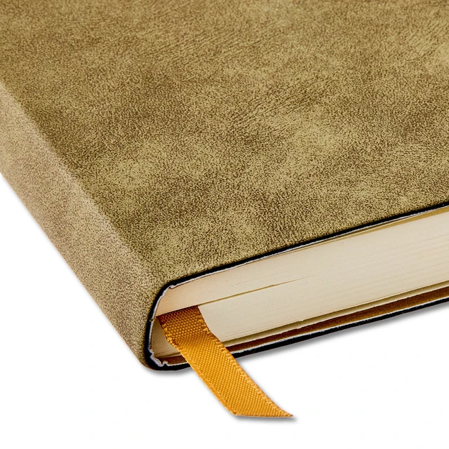 Alt view image 2 of 5 - Pen + Gear Flex Suede Journal, Olive, 5.75" x 8" x 0.5", 192 Lined Pages, Vegan Suede Cover