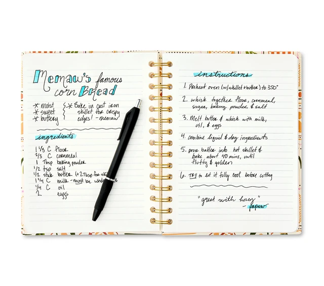 Alt view image 2 of 6 - Pen+Gear Double Wire Hardcover Journal, Tropical Fruit, 6" x 8", 192 Ruled Pages