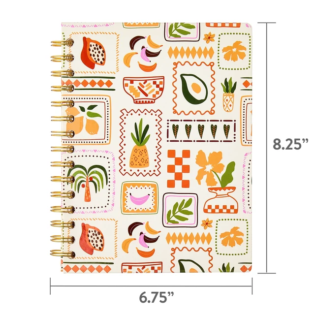 Alt view image 5 of 6 - Pen+Gear Double Wire Hardcover Journal, Tropical Fruit, 6" x 8", 192 Ruled Pages