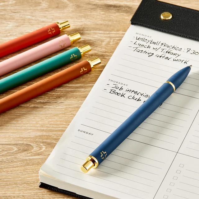 Alt view image 5 of 5 - Pen+Gear Retractable Gel Pens, Medium Point, 0.7mm, Black Ink, 5 Count