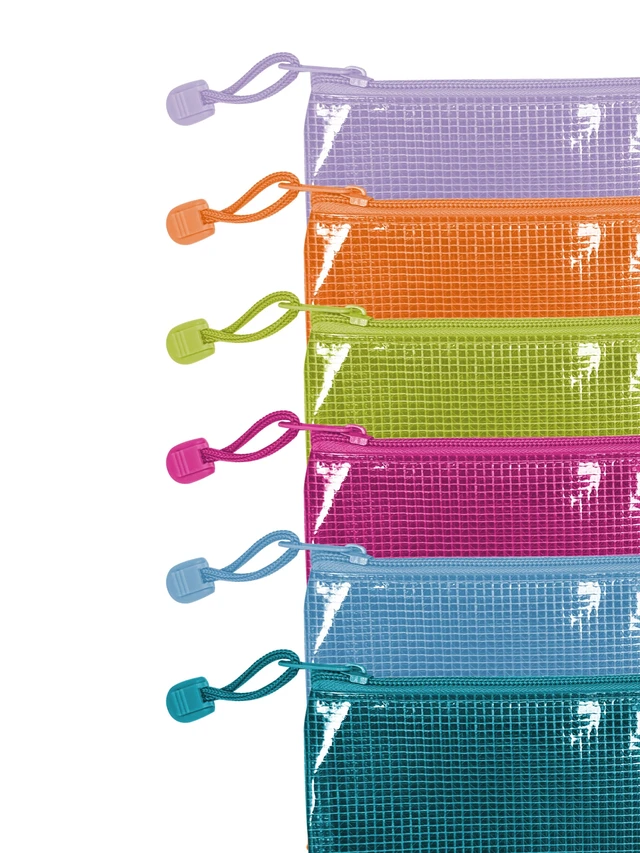Alt view image 4 of 6 - Pen+Gear Letter Size Mesh Zipper Bags, 6 Count, Assorted Colors