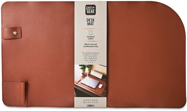 Main image of Pen+Gear Simulated Leather Desk Mat, 25.86in x 14.96in