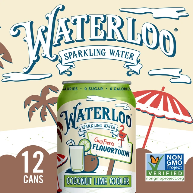 Alt view image 6 of 6 - Waterloo Sparkling Water Coconut Lime Cooler 12 Fl Oz 12 Pack Cans