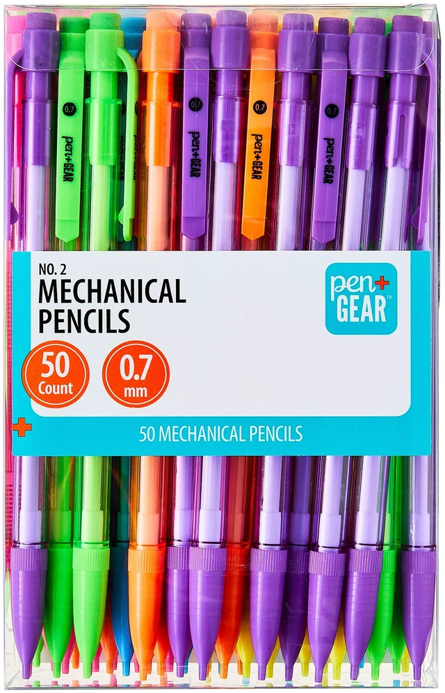 Main image of Pen+Gear No. 2 Mechanical Pencils, 0.7mm, 50 Pack