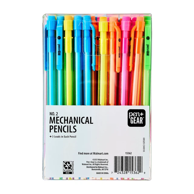 Alt view image 3 of 6 - Pen+Gear No. 2 Mechanical Pencils, 0.7mm, 50 Pack