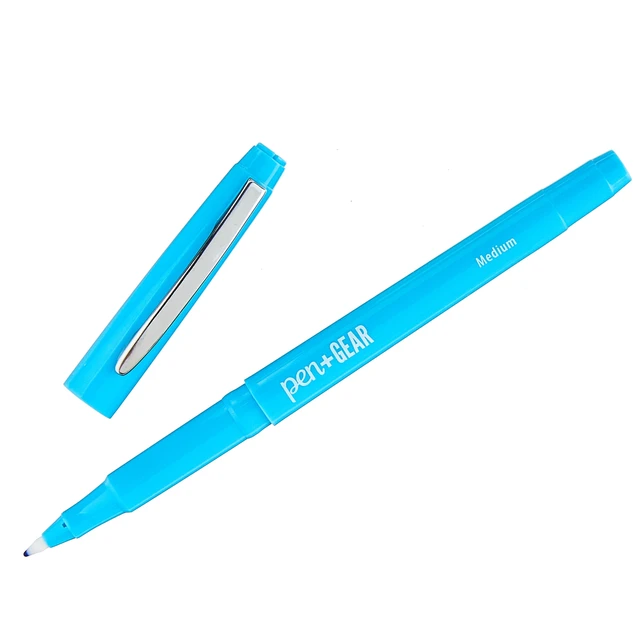 Alt view image 2 of 6 - Pen+Gear Medium Point Felt-Tip Pens, Assorted Colors, 10 Count