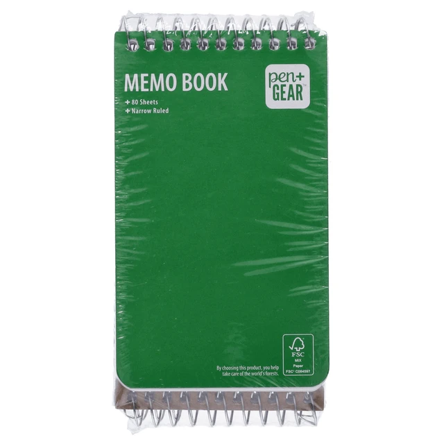 Alt view image 5 of 7 - Pen+Gear Spiral Bound Ruled Paper Memo Book, 3in x 5in, 4 Pack, 80 Sheets Each, 0 Holes