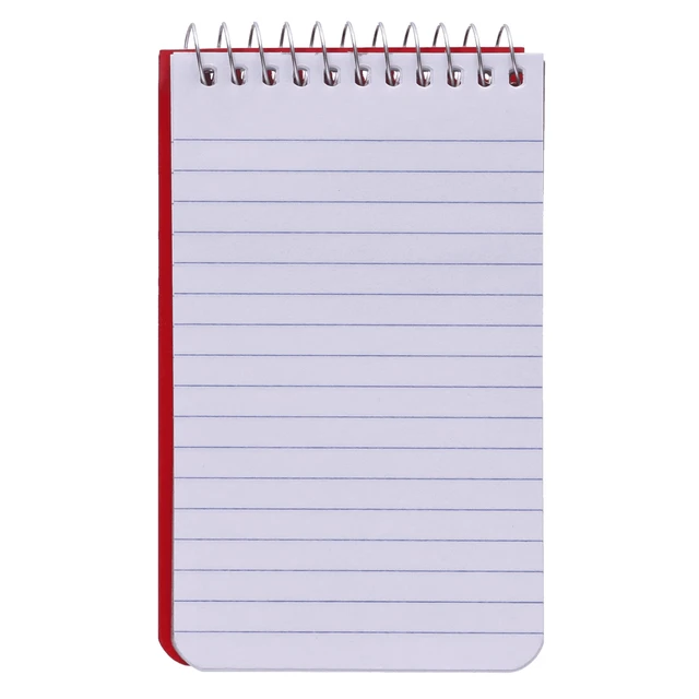 Alt view image 7 of 7 - Pen+Gear Spiral Bound Ruled Paper Memo Book, 3in x 5in, 4 Pack, 80 Sheets Each, 0 Holes