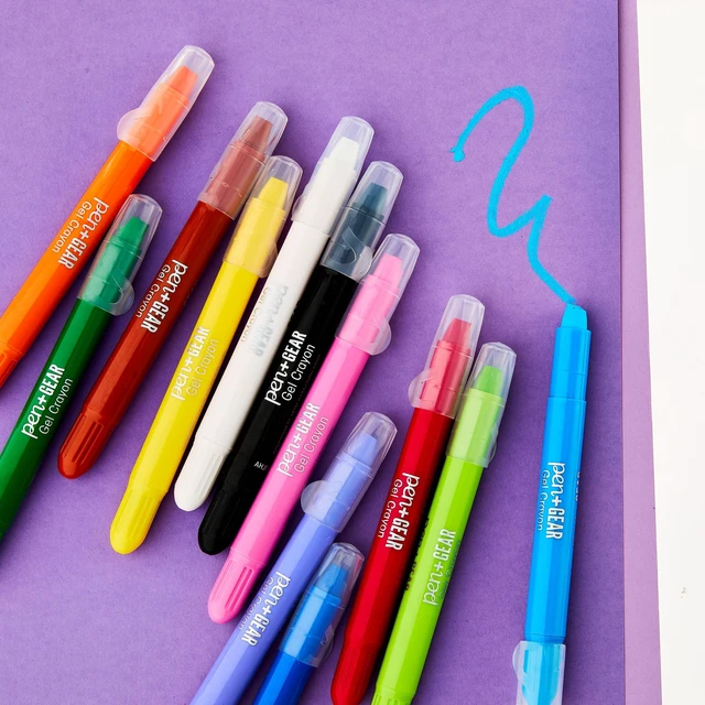Alt view image 5 of 6 - Pen+Gear Assorted Colors Washable Gel Crayons, 12 Count