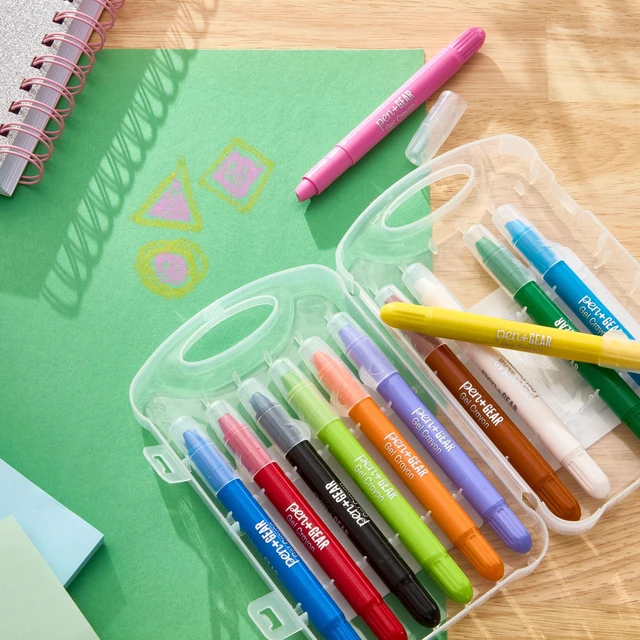 Alt view image 6 of 6 - Pen+Gear Assorted Colors Washable Gel Crayons, 12 Count