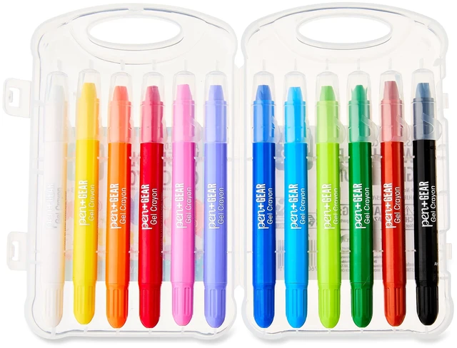 Alt view image 2 of 6 - Pen+Gear Assorted Colors Washable Gel Crayons, 12 Count