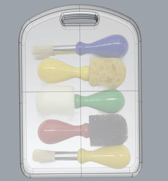 Alt view image 3 of 5 - Pen+Gear Kids' Art Brush Set, 5 Pieces