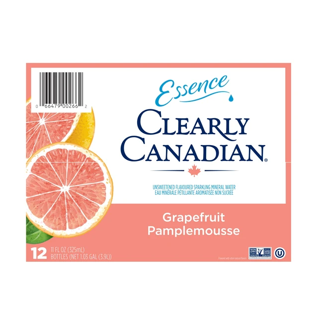 Alt view image 2 of 6 - Clearly Canadian Sparkling Water with Grapefruit Essence, No Allergens
