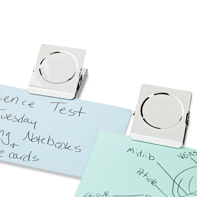 Alt view image 4 of 4 - Pen+Gear Square Magnetic Clips, Silver, 2 Count