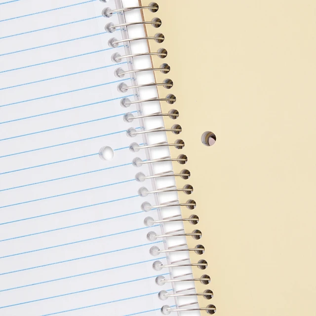 Alt view image 3 of 5 - Pen+Gear 5-Subject Wide Ruled Poly Notebook, 8.5 x 10.5 Inches, 160 Sheets, Black